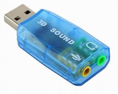 USB 3D Sound Card Mic Speaker Audio Adapter Virtual 7.1 Channel (Intl)
