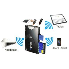 Usb HUB Combo WDM-X5 Multifunction Wireless Card Reader with Wi-Fi - Hitam