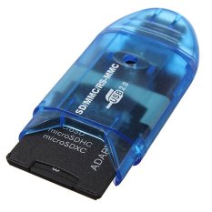 USB Memory Card Reader Writer Adapter for MMC SD SDHC TF UP To 64GB - Intl