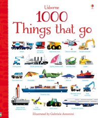 Usborne 1000 Things That Go (Buku Edukasi Import Anak Bahasa Inggris)