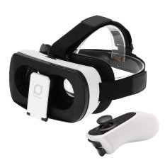 V3 Virtual Reality Glasses Headset Head-Mounted 3D VR Glasses 3D Movie Game w/ Bluetooth 3.0 Gamepad Universal for iPhone Samsung / All 4.7 to 5.7 Inches Android iOS Smart Phones (Intl)