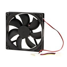 Vanker Computer PC CPU Cooling Case Fan Cooler 120*120*25mm 12V 4 Pin Black - Intl