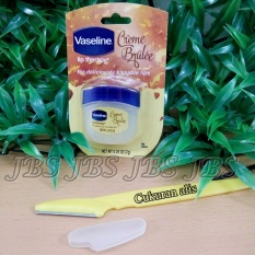Vaseline Lip Therapy Creme Brulee - 7gr - Made In USA + Cukuran Alis - 1 Pcs