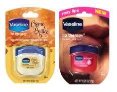 Vaseline Mini Lip Therapy USA Pocket Size Lip Balm Rosy Lips & Creme Brulee - 2 Pcs