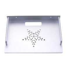 Vococal Home Office TV Box Router Set-top Boxes Mini PC DVD Player Single-layer Space Aluminum Wall Mount Storage Shelf Bracket Holder Stand Rack - Intl