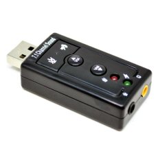 VZTEC USB 7.1 Channel Sound Card Adapter VZ-UA3915 - Hitam