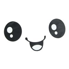 Wall Sticker Toilet Closet - Stiker Dekorasi Kamar Mandi Kloset WC - Smiling Face