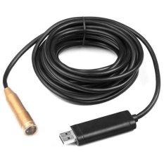 Waterproof USB Endoscope Mini Tube Cable Inspection Camera 15m - Hitam