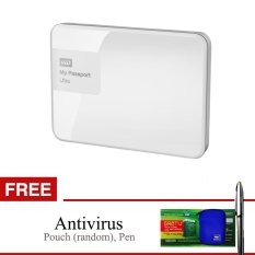 WD Passport Ultra New 4TB 2.5 USB 3.0 - Putih + Gratis Pouch + Pen + Anti Virus