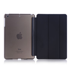 Welink 2 in 1 iPad Mini 4 Case Plus Tempered Glass, Tablet Smart Cover + Slim Transparent Back Case for Apple iPad Mini 4 (Black) (Intl)