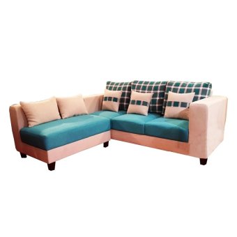 wellingtons sofa sudut l agatha biru krem lazada indonesia wellingtons sofa sudut l agatha biru krem lazada indonesia