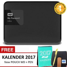 Western Digital My Passport Ultra New - 2TB - Black + Bonus Kalender 2017 + Pouch WD Original + Pulpen