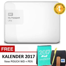 Western Digital My Passport Ultra New 2TB - Putih + Bonus Kalender 2017 + Pouch WD Original + Pulpen
