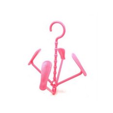 Whiz Shoes Slipper Drying Rack Shelf Hanger 4 Hooks Organizer Alat Gantung Sepatu Serbaguna - Pink