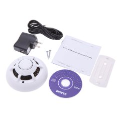Wifi P2P Smoke Detector Spy Wireless IP Camera Digital Video Recorder for iPhone 6 6 5 5C 5S Samsung HTC Smartphones Tablet PC- Intl