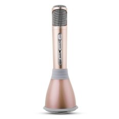 Wireless Bluetooth Karaoke Player Microphone Speaker KTV Golden for Phone TH359 - Intl