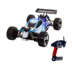WL Toys A959 VORTEX 1:18 Scale 2.4G 4WD 50KM/H Off-Road Racing Buggy - Biru
