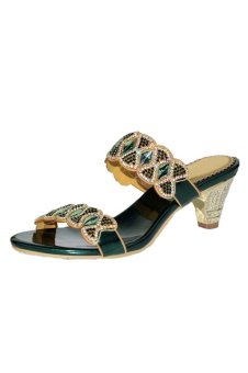 womens rhinestone patterned handmade mid heel wedges womens rhinestone patterned handmade mid heel wedges