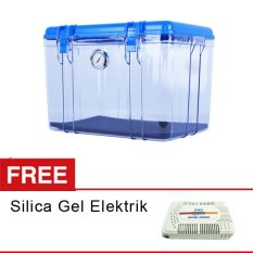 Wonderful DB 3828 Dry Box Kamera - Big - Biru + Gratis Silica Gel Elektrik