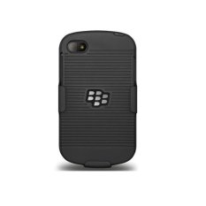 XCase Blackberry Q10 Slim Rubberized Case with Clip Belt - Hitam