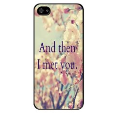 Y&M And Then I Met You Letter Design Case for iPhone 5/5s (Multicolor)