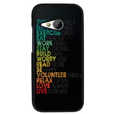 Y&M Cell Phone Case For HTC One M8 Mini Simple Printed Cover (Multicolor) - Intl