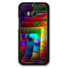 Y&M Colorful Pattern Phone Case for HTC One M8 Mini (Multicolor) - Intl