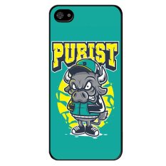 Y&M Funny Grey Cow Cartoon Pattern Cell Phone Cases For iPhone 5/5s (Multicolor)