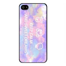 Y&M Keep Calm And Sweet Dreams Phone Case for Iphone 5/5S (Black)