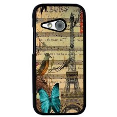 Y&M Vintage Butterfly And Tower Pattern Cell Phone Cases For HTC One M8 Mini (Multicolor) - Intl