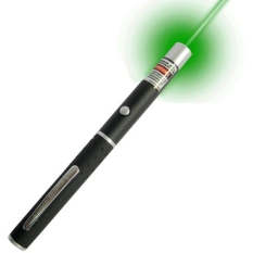 Yangma Green Laser Pointer 1 Mata Simple - Hitam