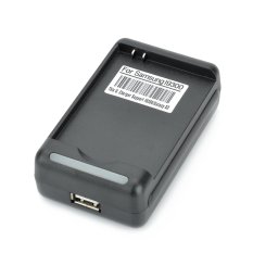 YIBOYUAN Battery Charger w/ USB Port for Samsung Galaxy S3 i9300 - Black (100~240V / US Plug)