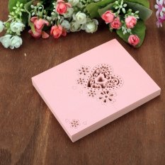 Yika Heart Shape Hollow Wedding Party Decor Table Name Cards (Beige)