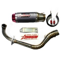 YJM Knalpot Hogo Stainless Pluto Titanium Mio