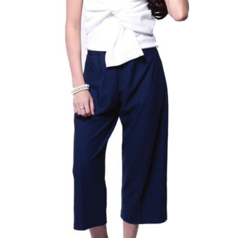 yoorafashion celana kulot wanita navy basic cullotes lazada indonesia yoorafashion celana kulot wanita navy basic cullotes lazada indonesia