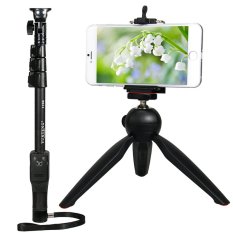 YunTeng 1288 Selfie Stick Extendable Bluetooth Shooting Monopod for Digital Camera (Black) - Intl (Intl)