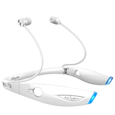 Zealot H1 Sports Wireless Stereo Bluetooth Luminous Style Earphones with Microphone Headphones Headset for iPhone 6/6s Samsung(White) - INTL