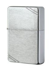 Zippo Lighter 230 Vintage Brushed Chrome Original USA