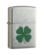 Zippo Original 24699 Shamrock Clover Engraved