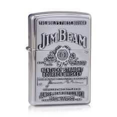 Zippo Original 250JB928 Jim Beam Pewter Emblem
