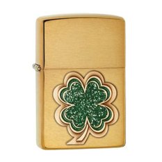 Zippo Original 28806 Leaf Clover Sparkling Emblem