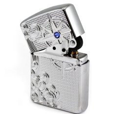 Zippo Original Deep Carve Crystal Attached