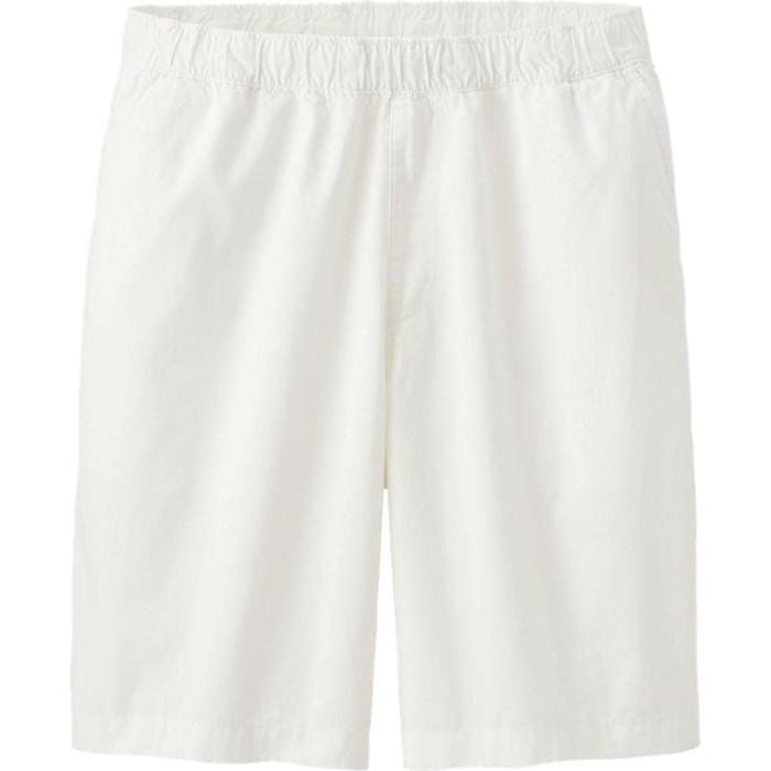 UNIQLO ORIGINAL WHITE SHORT PANTS / CELANA PENDEK PUTIH UNIQLO BRANDED -