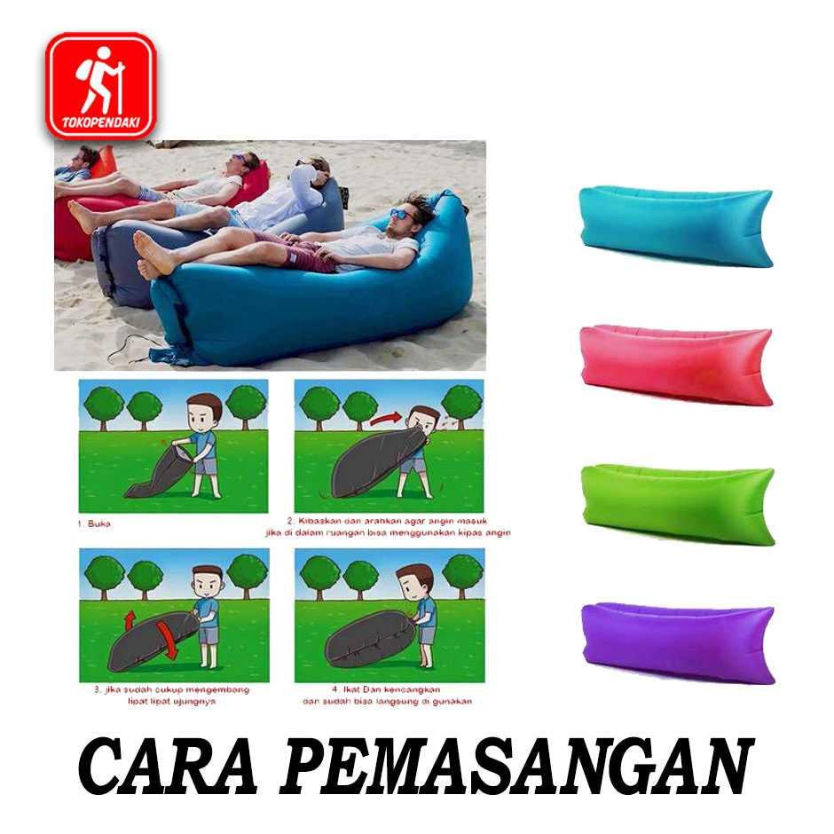 Best Seller!!! Kursi Angin Air Sofa Lazy Air Bed Kasur Malas Santai Camping Unik Murah Minimalis