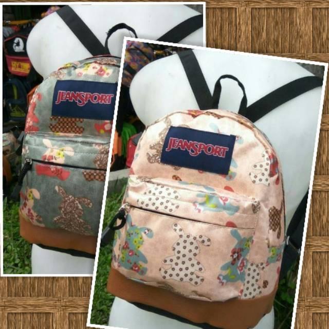 DISCOUNT Tas Ransel Wanita Mini Motif/Tas Jansport Mini Baru Grosir/Gratis Ongkir /Free Ongkir