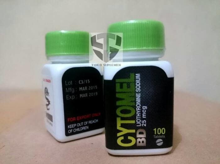CYTOMEL BD T3 LIOTHYRONINE SODIUM 25 MCG 100 TAB BLACK DRAGON PHARMA - NS432y