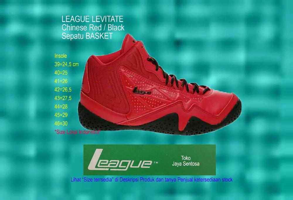 Sepatu Basket LEAGUE LEVITATE Black/Red