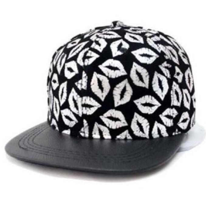 TP43/4 SNAPBACK LIPS BIBIR TOPI ORI IMPORT CEWEK COWOK KOREA HAT - EWTQEG
