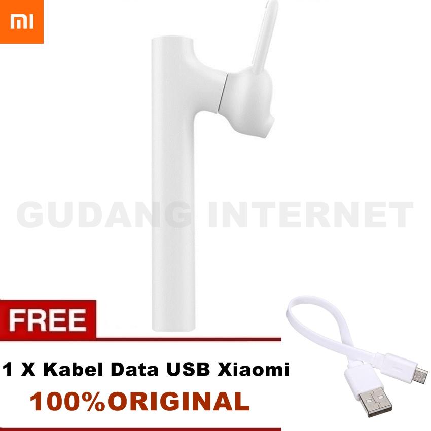 Xiaomi Bluetooth Headset LYEJ01LM Original 4.1 Redmi note 2 mi4i - Black + Free Xiaomi Kabel Data UBS 100% Original