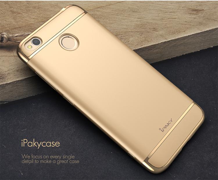 Case iPaky Case New Generation 3 in 1 Xiaomi Redmi 4X Prime Hardcase - Gold